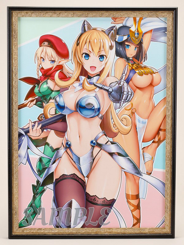 クイーンズブレイド 複製原画 エリナ、メナス&アレイン