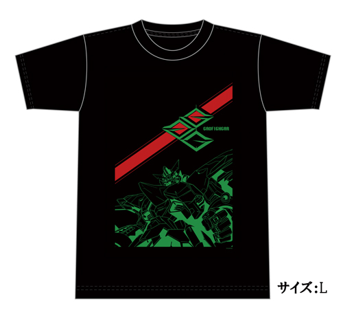 勇者王ガオガイガーFINAL　Tシャツ　ガオファイガー　1　ブラック　L